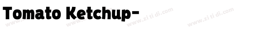 Tomato Ketchup字体转换